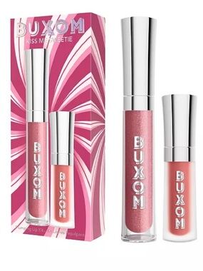 BUXOM KISS ME SWEETIE Plumping Lipgloss Duo in DOLLY+HOT TODDY! 1Mini, 1 F/S NIB